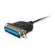 Equip 133383 adaptador de cable USB 2.0 IEEE1284 Negro