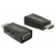 DeLOCK 65901 adaptador de cable HDMI A VGA & 3.5 mm Audio Negro