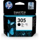 HP 305 Black Ink Cartridge Negro