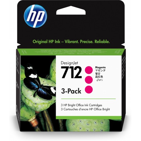 HP 712 Original Magenta 3  3ED78A