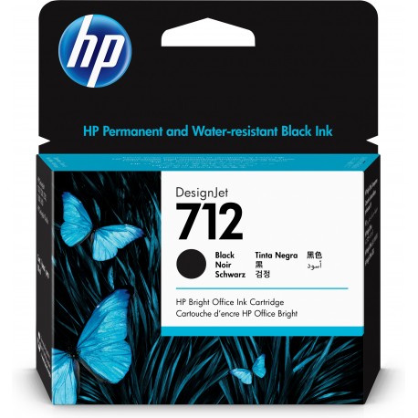 HP 712 Original Negro  3ED71A