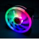 TALIUS Ventilador  RGB Iris Spectrum 16Led 12cm - TAL-FAN05IRISRGB