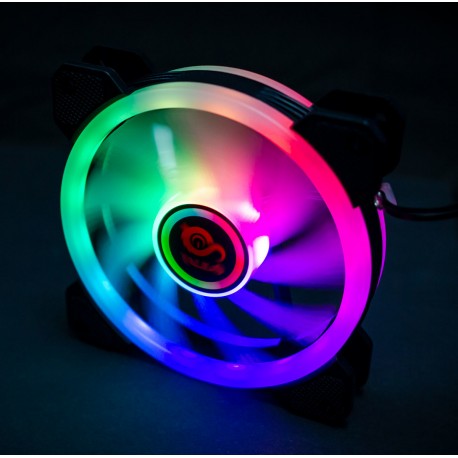 TALIUS Ventilador  RGB Iris Spectrum 16Led 12cm - TAL-FAN05IRISRGB