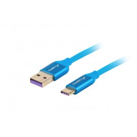 Lanberg CA-USBO-21CU-0010-BL  1 m 2.0 USB A USB C Azul