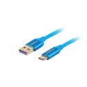 Lanberg CA-USBO-21CU-0010-BL  1 m 2.0 USB A USB C Azul