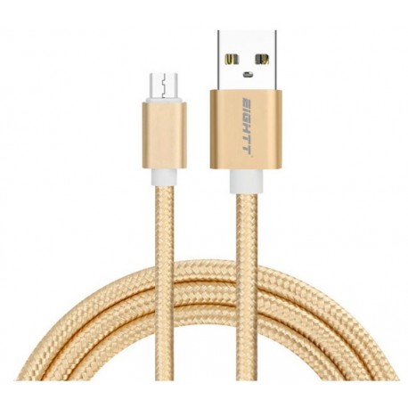 Eightt ECM-1G cable USB 1 m 2.0 USB A Micro-USB B Oro