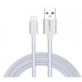 Eightt ECM-1S cable USB 1 m 2.0 USB A Micro-USB B Plata