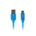 Lanberg CA-USBO-22CU-0018-BL USB 1,8 m 2.0 USB A USB C Azul