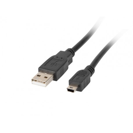 Lanberg CA-USBK-10CC-0018-BK cable USB 1,8 m 2.0 Mini-USB A USB A