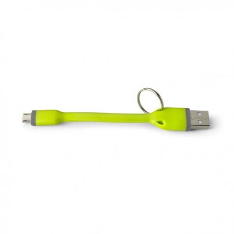 Celly USBMICROKEYGN cable USB 0,12 m 2.0 USB A Micro-USB B Verde