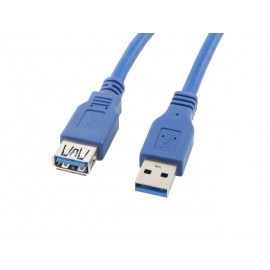 Lanberg CA-US3E-10CC-0018-B USB 1,8 m USB A Azul