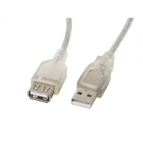 Lanberg CA-USBE-12CC-0018-TR USB 1,8 m 2.0 USB A Transparente