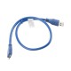 Lanberg CA-US3M-10CC-0005-B USB 0,5 m Micro-USB A USB A Azul