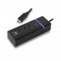 Ewent EW1137 hub de interfaz USB 3.2 Gen 1 (3.1 Gen 1) Type-C  - EW1137