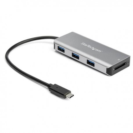 StarTech.com Hub USB-C 10Gbps de 3 Puertos con Lector de Tarjetas de Memoria Flash SD - 3x USB-A - HB31C3ASDMB