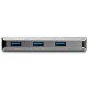 StarTech.com Hub USB-C 10Gbps de 3 Puertos con Lector de Tarjetas de Memoria Flash SD - 3x USB-A - HB31C3ASDMB