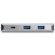 StarTech.com Hub USB-C de 4 Puertos Alimentado por Bus - 10Gbps - 3x USB-A y 1x USB-C - HB31C3A1CB