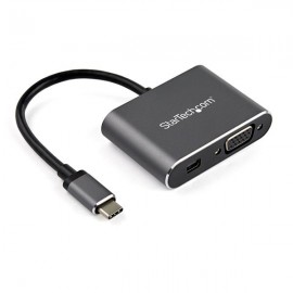 StarTech.com Adaptador USB-C a Mini DisplayPort y VGA - Conversor de Vídeo USB Tipo C - 4K 60Hz - HDR CDP2MDPVGA