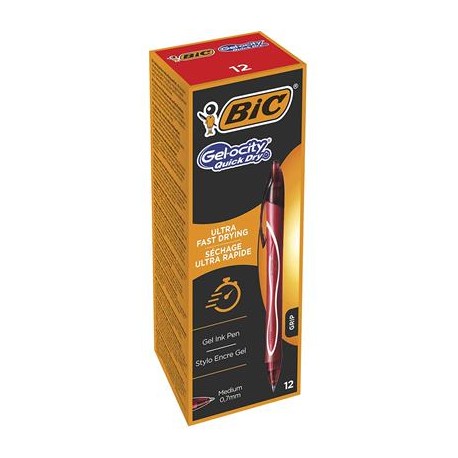 BIC Gel-ocity Quick Dry Rojo Medio 12 pieza(s) 949874