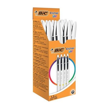 BIC Cristal Up Negro Bolígrafo Medio 20 pieza(s) 949880