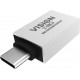 Vision TC-USBC3A adaptador de cable USB-A USB-C Blanco