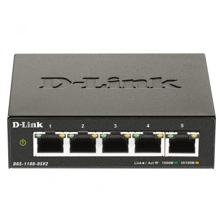 D-Link DGS-1100-05V2  Negro