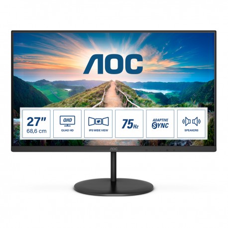 AOC Q27V4EA LED display 68,6 cm (27'') 2560 x 1440 Pixeles 2K Ultra HD Negro