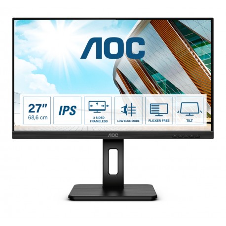 AOC Pro-line 27P2Q LED display 68,6 cm (27'') 1920 x 1080 Pixeles Full HD Negro