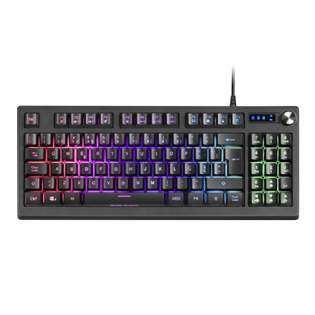 Mars Gaming MKREVO teclado USB Portugués Negro MKREVO