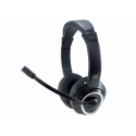 Conceptronic POLONA02B auricular y casco Auriculares Diadema Conector de 3,5 mm Negro