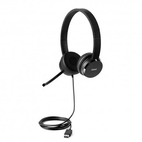 Lenovo 4XD0X88524 auricular y casco Auriculares Diadema Negro