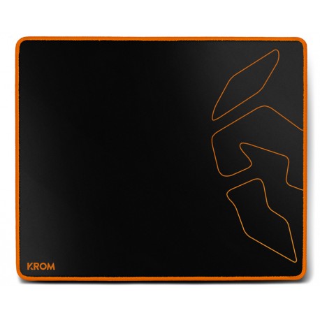 Krom Knout Speed Black Negro, Naranja Alfombrilla de ratón para juegos nxkromkntspdbb