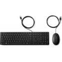 HP Wired Desktop 320MK Mouse and Keyboard teclado 9SR36AA