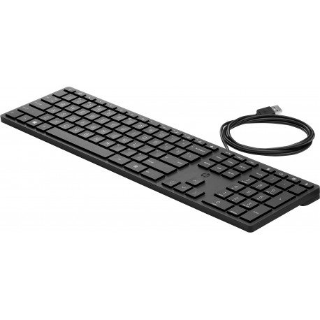 HP 320K teclado USB QWERTY Inglés Negro 9SR37AA