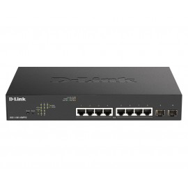 D-Link DGS-1100-10MPV2 switch Gestionado Gigabit Ethernet (10/100/1000) Negro 1U Energía sobre Ethernet (PoE)