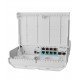 Mikrotik netPower Lite 7R Gigabit Ethernet (10/100/1000) Energía sobre Ethernet (PoE) Blanco css610-1gi-7r-2s+out