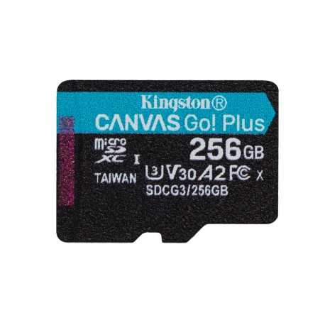 Kingston Technology Canvas Go! Plus memoria flash 256 GB MicroSD Clase 10 UHS-I SDCG3/256GBSP