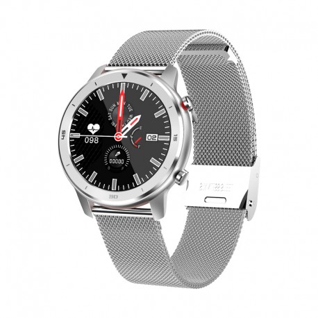 InnJoo IJ-VOOM CLASSIC-SLV smartwatch IPS 3,3 cm (1.3'') 32 mm Acero inoxidable ij-voom classic-slv