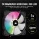 Corsair SP120 RGB ELITE Carcasa del ordenador Ventilador 12 cm Negro 3 pieza(s) co-9050109-ww