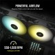 Corsair SP120 RGB ELITE Carcasa del ordenador Ventilador 12 cm Negro 3 pieza(s) co-9050109-ww