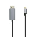 AISENS Cable conversor USB-C a Displayport 4K@60HZ, USB-C/M-DP/M, Negro, 1.8m