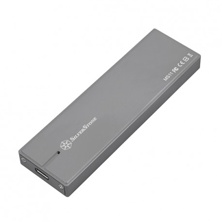 Silverstone MS11 M.2 Caja externa para unidad de estado sólido (SSD) Carbón vegetal - sst-ms11c