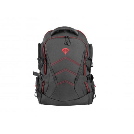 GENESIS Pallad 550 maletines para portátil 43,9 cm (17.3'') Mochila Negro, Rojo - nbg-1691