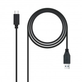 Nanocable Cable USB 3.1 Gen2 10Gbps 3A, tipo USB-C/M-A/M, negro, 1.5 m - 10.01.4001-l150