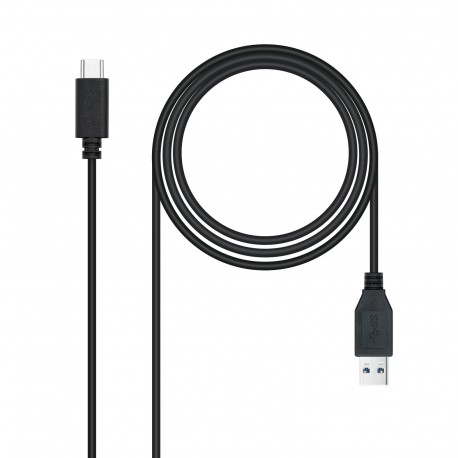 Nanocable Cable USB 3.1 Gen2 10Gbps 3A, tipo USB-C/M-A/M, negro, 0.5 m - 10.01.4000