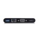 Ewent EW9827 hub de interfaz USB 3.2 Gen 1 (3.1 Gen 1) Type-C 5000 Mbit/s Negro