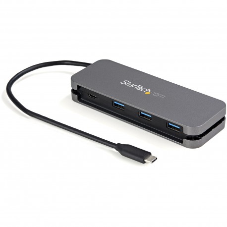 StarTech.com HB30CM3A1CB hub de interfaz USB 3.2 Gen 1 (3.1 Gen 1) Type-C 5000 Mbit/s Negro, Gris