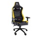 TALIUS silla Vulture gaming negra/amarilla butterfly, base nylon, ruedas nylon - TAL-VULTURE-YLW