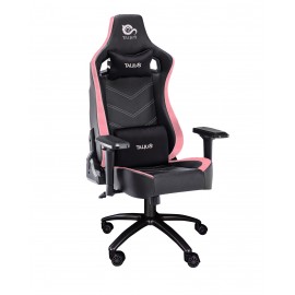 TALIUS silla Vulture gaming negra/rosa butterfly, base nylon, ruedas nylon - TAL-VULTURE-PNK