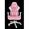 TALIUS Silla Dragonfly gaming blanco/rosa 2D, butterfly, base nylon, ruedas 60mm nylon, gas clase 4, - TAL-DRAGONFLY